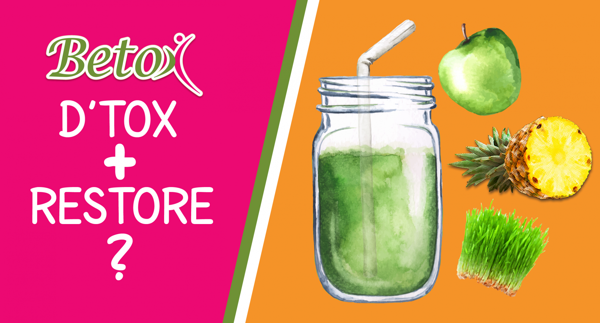 MANTAIN HEALTHY GUT : DETOX + RESTORE!